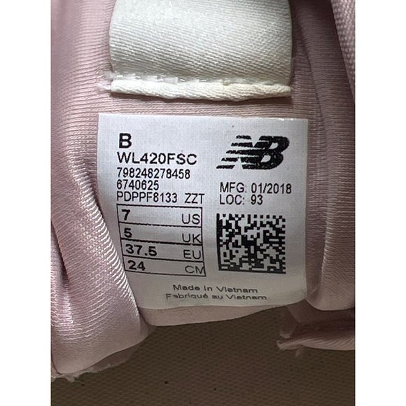 New Balance 420 Lace-Up Trainers Womens 7 Pink Low Profile Running Sneakers - Picture 8 of 9
